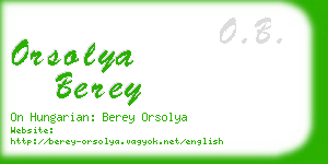 orsolya berey business card